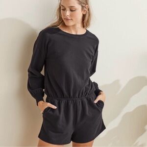 UpWest Charcoal Gray Long Sleeve Romper